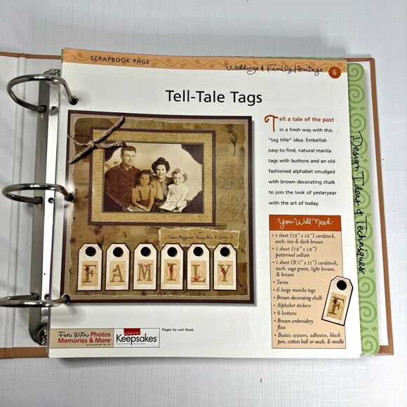 Scrapbook Project Binder  Crafts Photos Creating Keepsakes Memories Made USA - Picture 2 of 2